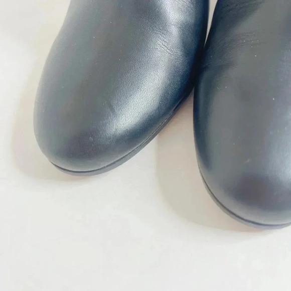 Maison Martin Margiela Paris Black Leather Heeled Booties Size 37 38WU0239 - Picture 10 of 13